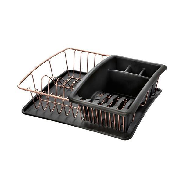 Scurgator de vase cu suport tacamuri detasabil Aquatex Plus Copper, finisaj cupru - Maxdeco