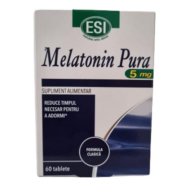 Melatonina Pura 5 mg ESI, 60 comprimate