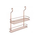 Etajera cu doua rafturi pentru recipiente City Copper, finisaj cupru, 35 x 13 x 38 cm - Maxdeco