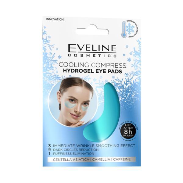 Comprese pentru ochii cu hydrogel, Eveline Cosmetics, Cooling Compress, 3in1, 2 bucati