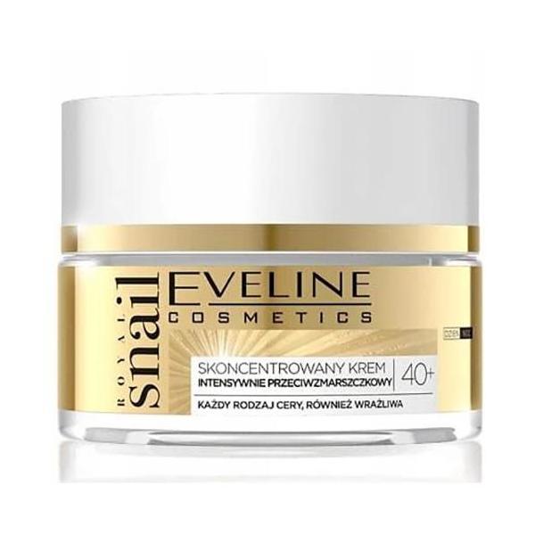 Crema de fata, Eveline Cosmetics, Royal snail Concentrated Intensely Anti-Wrinkle Cream 40+, 50 ml