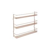 Suport pentru condimente cu 3 nivele Pepito 3 Copper, finisaj cupru, 36 x 8 x 32 cm