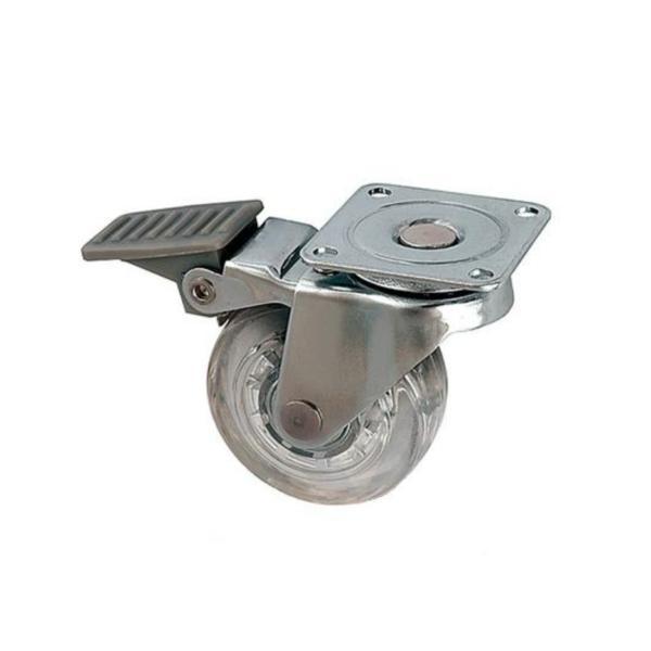Rotila din silicon, cu frana, pentru mobilier (D=50 mm) - Maxdeco