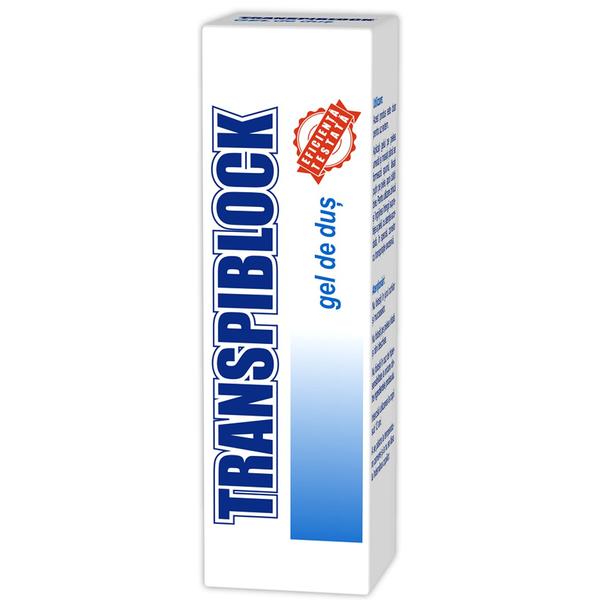 Gel de dus imporiva transpiratiei transpiblock zdrovit, 200 ml