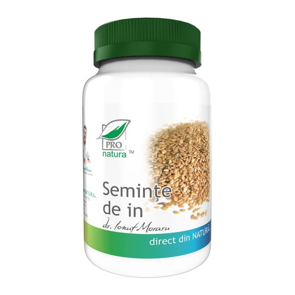 Seminte de in pro natura medica, 60 capsule
