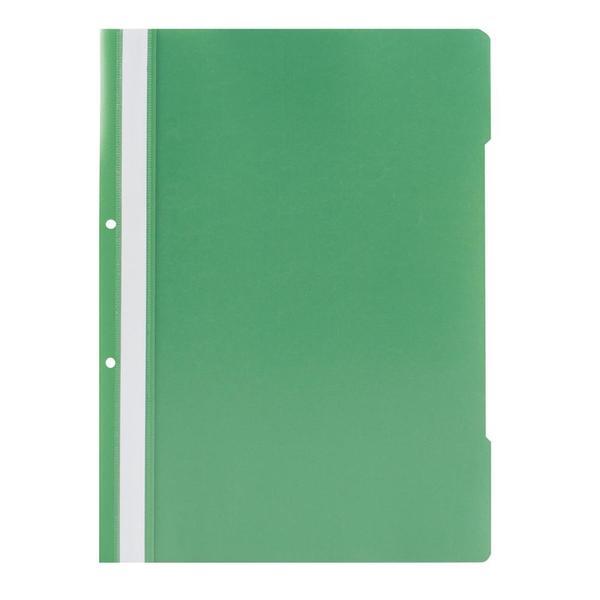 Dosar plastic cu sina si 2 perforatii, vernil, 25 bucati/set
