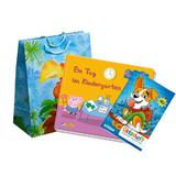 Pachet cadou pentru copii, conține Carte în limba germană „Peppa Pig: O zi la grădiniță” și o mini agendă pentru notițe cu orar la sfârșit, +3 ani 