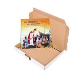 Carte pentru copii în limba germană „Se întâmplase o minune, legenda Sfântului Nicolae„ („Ein Wunder war geschehen–Die Legende vom heiligen Nikolaus„), 32 de pagini, +4 ani