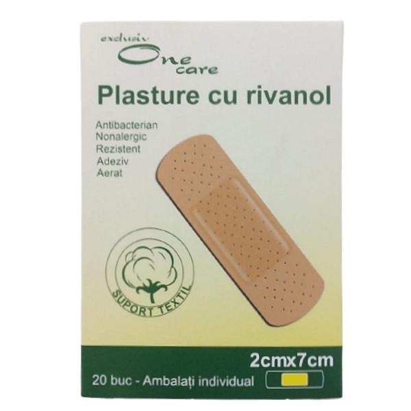 Plasturi cu Rivanol One Care, 2 cm x 7 cm, 20 buc