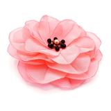 Agrafa par floare roz handmade, Gentle, Zia Fashion