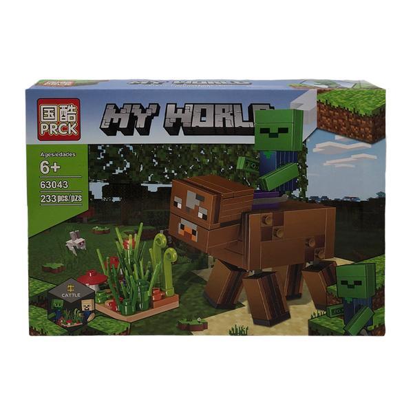 Set de constructie lego minecraft, bou, 233 piese