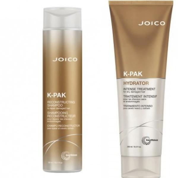 Pachet Joico pentru Par Degradat K-Pak Reconstructing Shampoo 300 ml &amp; Intense Hydrator 250 ml