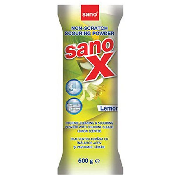 Rezerva Praf de Curatare  - Sano X Non-scratch Scouring Powder Lemon Refil, 600 g