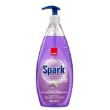 Detergent Lichid pentru Vase cu Pompita cu Aroma de Lavanda - Sano Spark Dishwashing Liquid Lavender, 700 ml