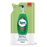 Rezerva Detergent Lichid pentru Vase cu Aroma de Castravete si Lamaie - Sano Spark Dishwashing Liquid Cucumber & Lemon Refill, 700 ml