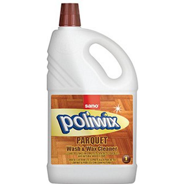 Detergent pentru Podele si Parchet din Lemn Natural – Sano Poliwix Parquet Wash & Wax Cleaner, 1000 ml