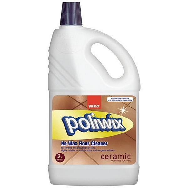 Detergent pentru Pardoseli Ceramice - Sano Poliwix No-wax floor Cleaner Ceramic No-wax Floor Cleaner, 2000 ml