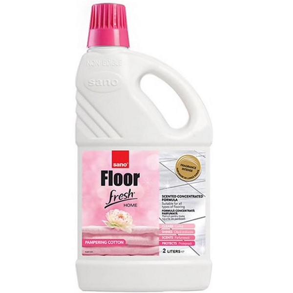 Detergent Concentrat si Parfumat pentru Pardoseli – Sano Floor Fresh Home Pampering Cotton Scented Concentrated Formula, 2000 ml