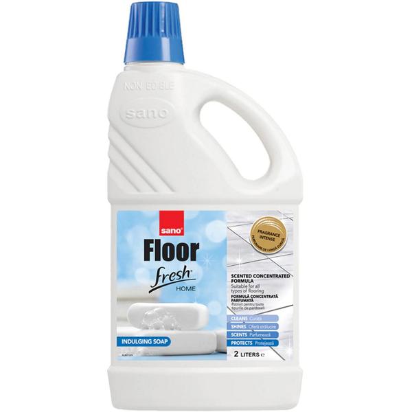 Detergent Concentrat si Parfumat pentru Pardoseli – Sano Floor Fresh Home Indulging Soap Scented Concentrated Formula, 2000 ml