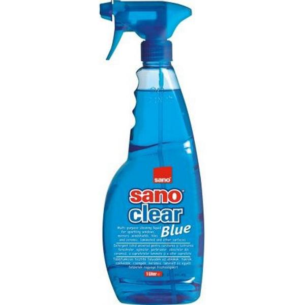 Detergent pentru Geamuri Albastru – Sano Clear Blue, 1000 ml
