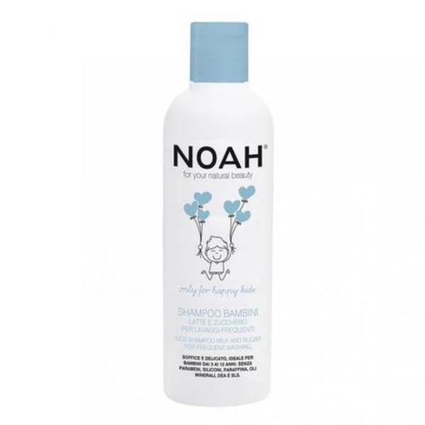 Sampon cu lapte & zahar pentru spalare frecventa pentru copii noah 250 ml