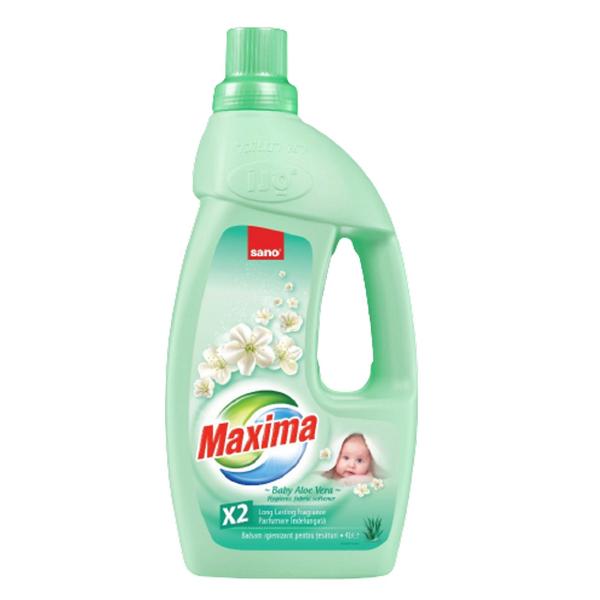 Balsam cu Aloe Vera pentru Hainele Bebelusilor – Sano Maxima BABY Aloe Vera Hygienic Fabric Softener, 4000 ml