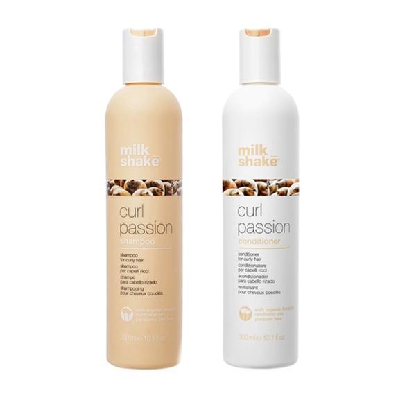 Pachet pentru par cret milk shake curl passion – Sampon 300ml, Balsam 300ml 300ml imagine noua