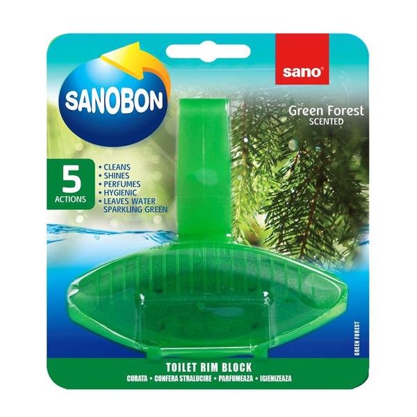 Odorizant Toaleta Verde - SanoBon Green Forest , 55 g