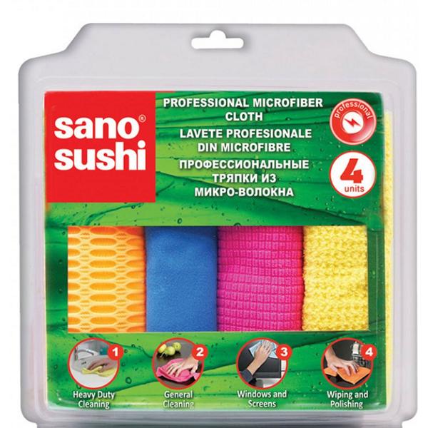Lavete profesionale din microfibre - sano sushi professional microfiber cloth, 4 buc