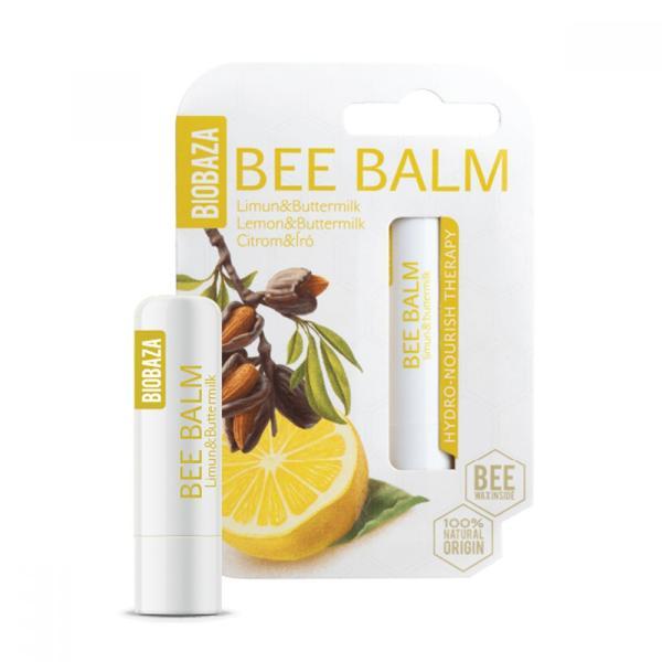 Balsam de buze natural cu lamaie si proteina din lapte biobaza, 4,5 g