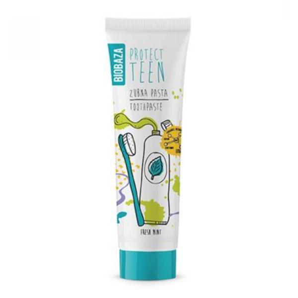 Biobaza pasta de dinti naturala fara fluor pentru copii 7+ si adolescenti, cu menta, 75 ml