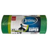 Saci Menajeri Verzi - Sano Optima Super, 35 l, 15 buc