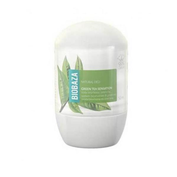 Deodorant natural pentru femei green tea sensation (ceai verde si bicarbonat) biobaza, 50 ml