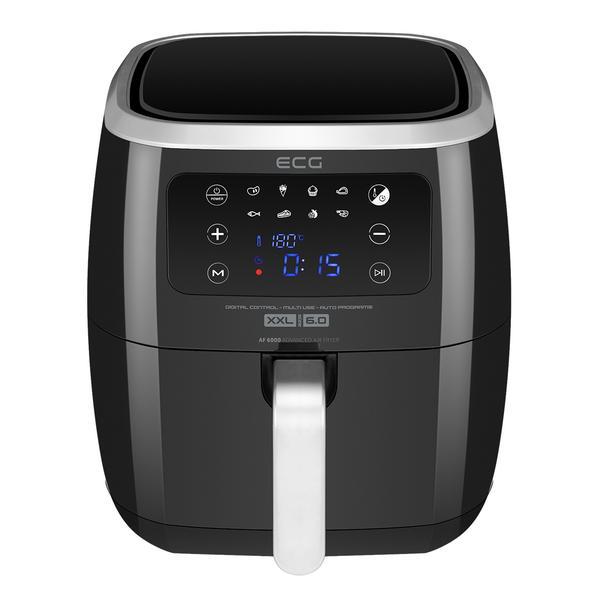 Friteuza cu aer fierbinte ECG AF 6000, 7 litri, 1800 W, 8 programe, control temperatura 30-200°C