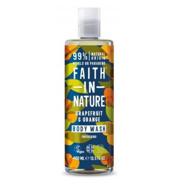 Gel de dus – spuma de baie cu grapefruit si portocala Faith in Nature, 400 ml Faith in Nature esteto.ro
