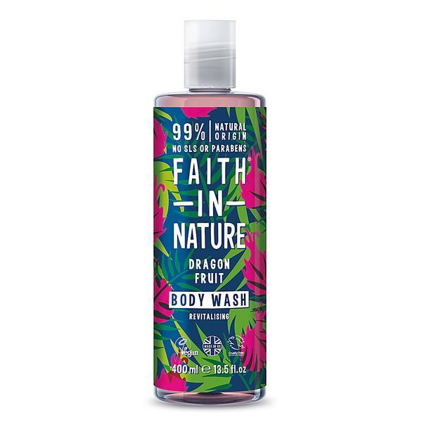 Gel de dus natural, revitalizant, cu fructul dragonului faith in nature 400 ml