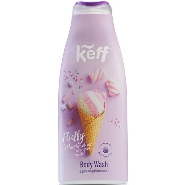 Gel de dus cu parfum de inghetata de bezea - sano keff marshmallow body wash, 500 ml