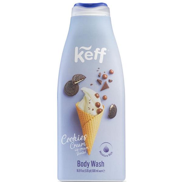 Gel de dus cu parfum de inghetata cu biscuiti - sano keff cookies cream body wash, 500 ml
