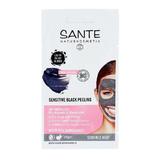 Masca de fata Sensitive Black Peeling, Sante Naturkosmetik, 2x4 ml 