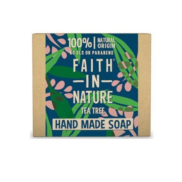 Sapun natural solid cu arbore de ceai faith in nature, 100 gr