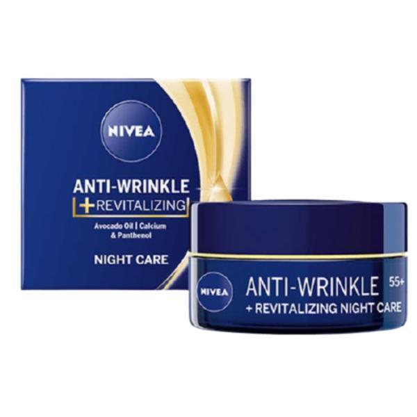 Crema de noapte antirid 55+ Nivea Anti-Wrinkle + Firming, 50ml #55 imagine 2022