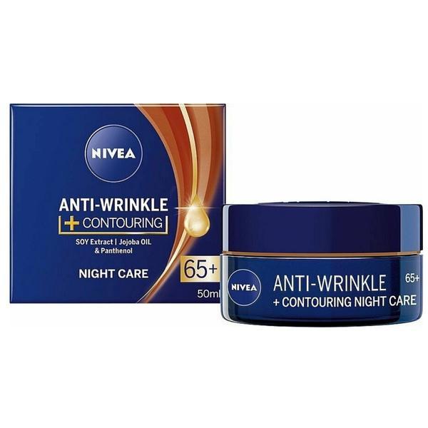 Crema de noapte antirid 65+ Nivea Anti-Wrinkle + Contouring, 50ml esteto.ro imagine 2022