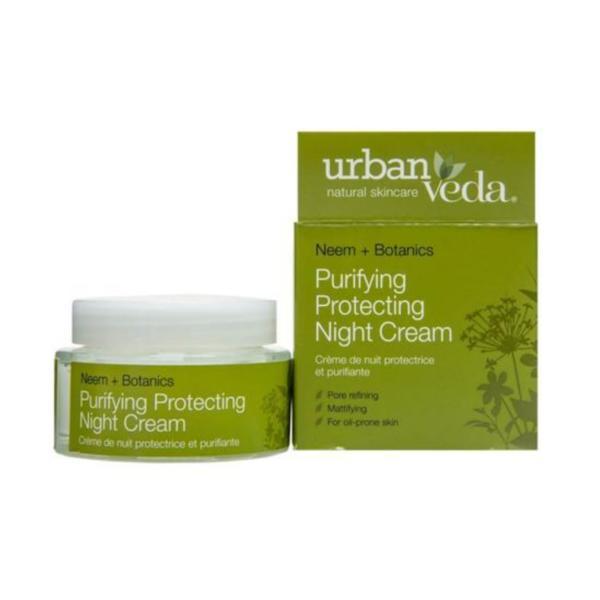 Crema de noapte protectiva cu ulei de neem- pentru ten gras, Purifying Urban Veda, 50 ml esteto.ro imagine noua