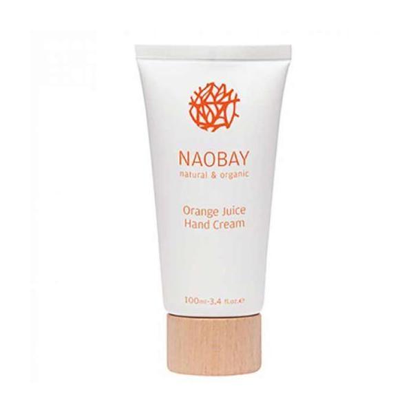 Crema de maini bio hidratanta si revitalizanta cu extract de portocale orange juice naobay, 100 ml