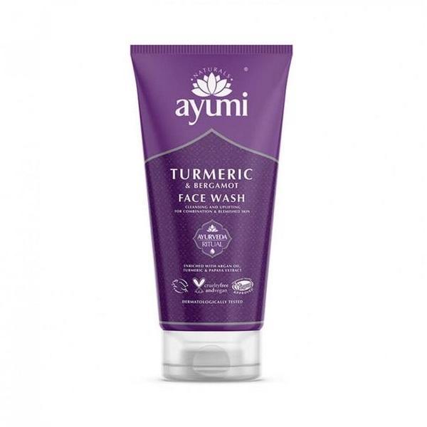 Gel de curatare faciala cu turmeric   bergamota ayumi, 150 ml