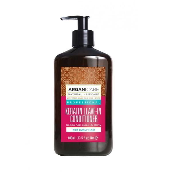 Balsam fara clatire cu keratina pentru par cret arganicare, 400 ml