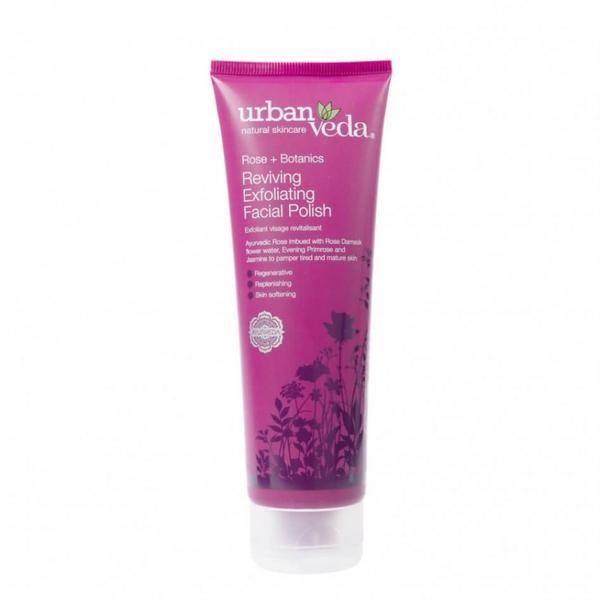 Exfoliant revitalizant pentru curatare faciala cu ulei de trandafir de Damasc – ten matur, Reviving Urban Veda, 125 ml esteto.ro imagine noua