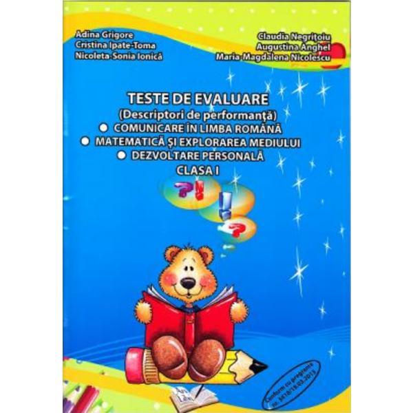 Teste de evaluare cls 1 - Adina Grigore, editura Ars Libri