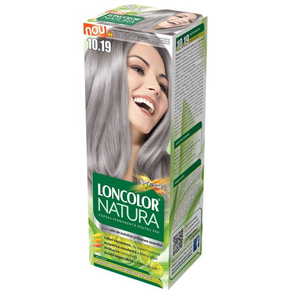 Vopsea Permanenta pentru Par Loncolor Natura, nuanta 10.19 blond argintiu