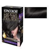 Vopsea de Par Permanenta Fara Amoniac Loncolor Expert Oil Fusion, nuanta 1.0 negru